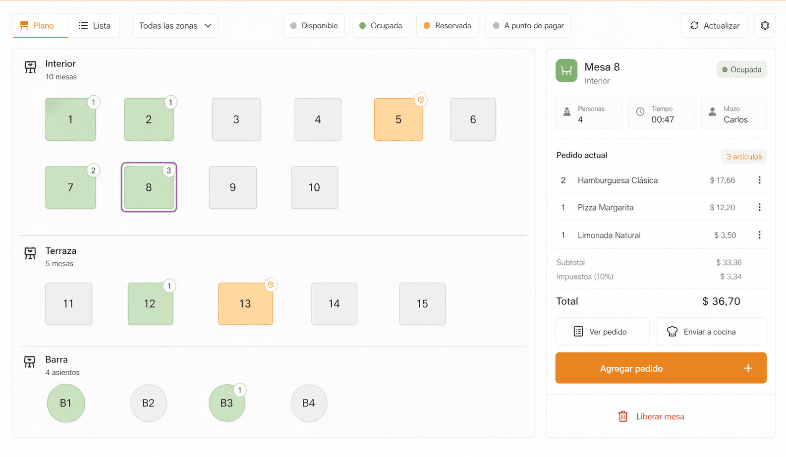Dynamic floor plan UI